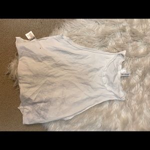White Tank top crop top